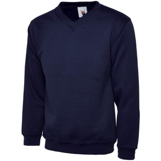 Uneek UC204 Premium Brushed Effect V-Neck Sweatshirt 50% Polyester 50% Cotton  300gsm